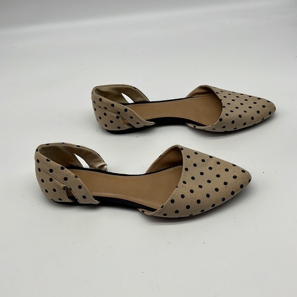 Gap Tan with Black Polka Dot Flats size 8 - Picture 4 of 10